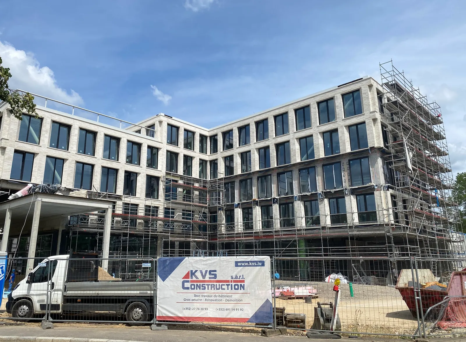 Façade en brique à Luxembourg-Ville